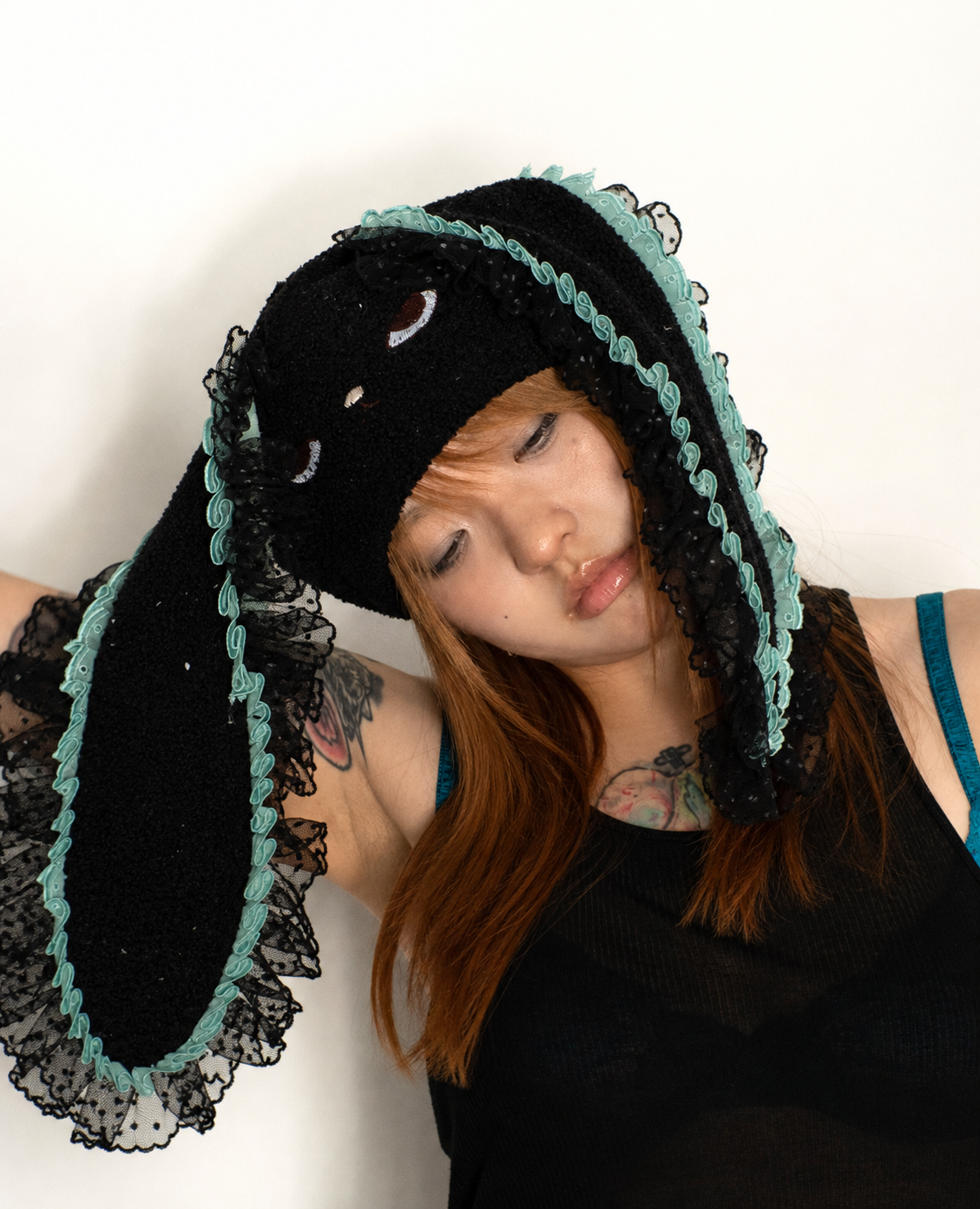 Hohomo Headpiece worn by model